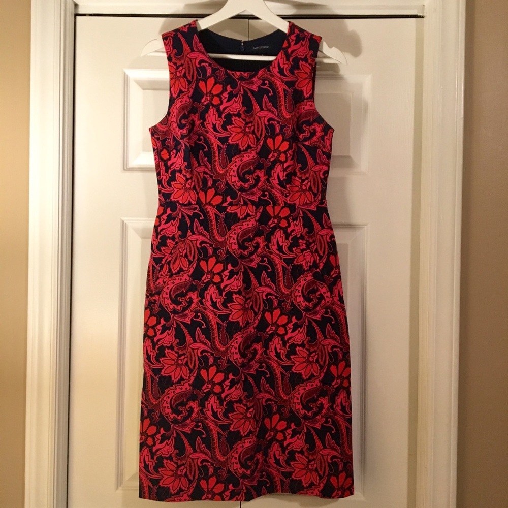 Cute Patterned and Structured Land’s End Dress
